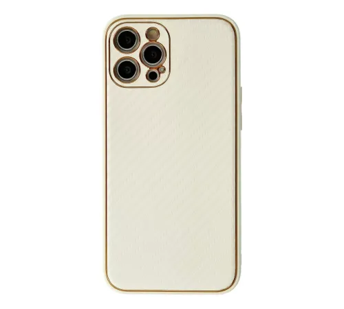 Apple iPhone 12 Pro Max Kılıf Coco Karbon Silikon - Beyaz