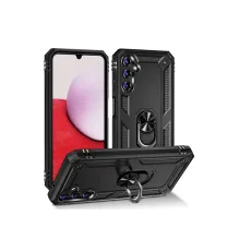 Samsung Galaxy A04S Kılıf Sofya Yüzüklü Silikon Kapak - Siyah