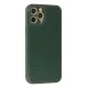 Apple iPhone 12 Pro Max Kılıf Coco Karbon Silikon - Yeşil