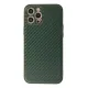 Apple iPhone 12 Pro Max Kılıf Coco Karbon Silikon - Yeşil