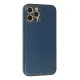Apple iPhone 12 Pro Max Kılıf Coco Karbon Silikon - Mavi