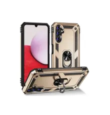 Samsung Galaxy A04S Kılıf Sofya Yüzüklü Silikon Kapak - Gold