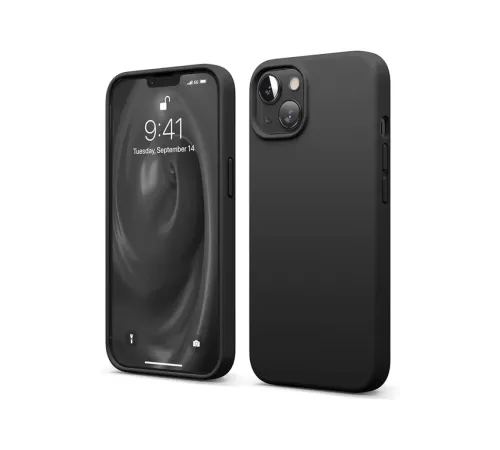 Apple iPhone 14 Kılıf First Silikon - Siyah