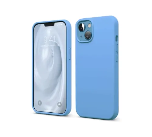 Apple iPhone 14 Kılıf First Silikon - Mavi