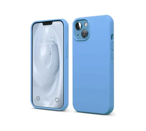 Apple iPhone 14 Kılıf First Silikon - Mavi