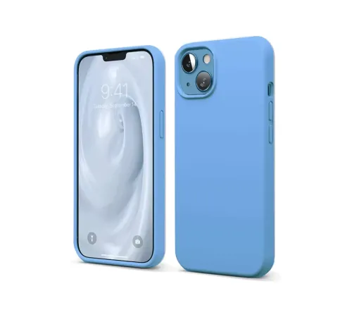 Apple iPhone 14 Kılıf First Silikon - Mavi