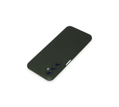 Samsung Galaxy M34 5G Kılıf Nano içi Kadife Silikon - Koyu Yeşil