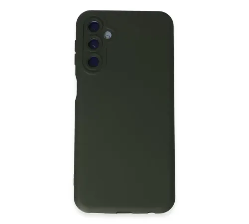 Samsung Galaxy M34 5G Kılıf Nano içi Kadife Silikon - Koyu Yeşil