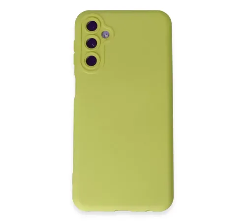 Samsung Galaxy M14 5G Kılıf Nano içi Kadife Silikon - Sarı