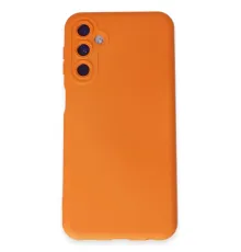 Samsung Galaxy M14 5G Kılıf Nano içi Kadife Silikon - Turuncu