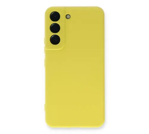 Samsung Galaxy S23 Plus Kılıf Nano içi Kadife Silikon - Sarı