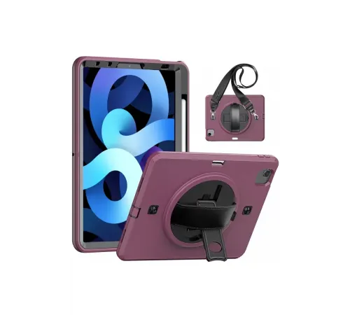 Apple iPad Pro 11 (2020) Kılıf Strap-C Otterbox Tablet Kapak - Mürdüm
