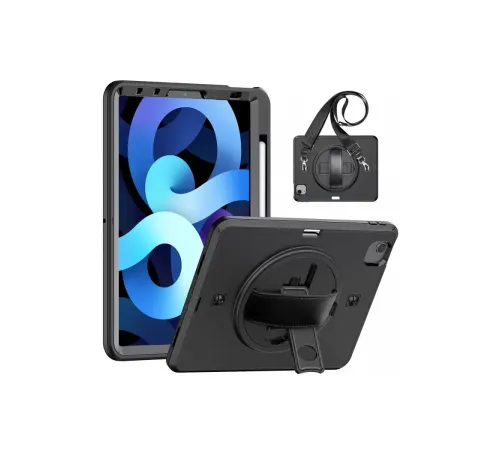 Apple iPad Pro 11 (2020) Kılıf Strap-C Otterbox Tablet Kapak - Siyah