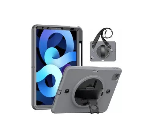 Apple iPad Pro 11 (2020) Kılıf Strap-C Otterbox Tablet Kapak - Gri