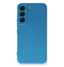 Samsung Galaxy S23 Plus Kılıf Nano içi Kadife Silikon - Mavi