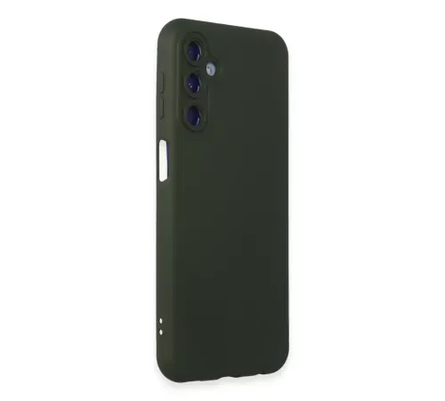 Samsung Galaxy M14 5G Kılıf Nano içi Kadife Silikon - Koyu Yeşil