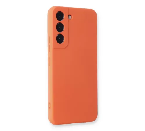 Samsung Galaxy S23 Plus Kılıf Nano içi Kadife Silikon - Turuncu
