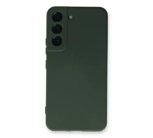 Samsung Galaxy S23 Plus Kılıf Nano içi Kadife Silikon - Koyu Yeşil