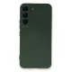 Samsung Galaxy S23 Plus Kılıf Nano içi Kadife Silikon - Koyu Yeşil