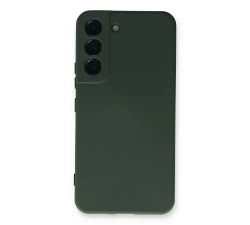 Samsung Galaxy S23 Plus Kılıf Nano içi Kadife Silikon - Koyu Yeşil