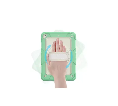 Apple iPad 5 Air 9.7 Kılıf Strap New Tablet Kapak - Yeşil