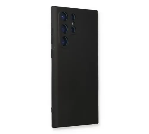 Samsung Galaxy S23 Ultra Kılıf Nano içi Kadife Silikon - Siyah