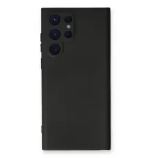 Samsung Galaxy S23 Ultra Kılıf Nano içi Kadife Silikon - Siyah