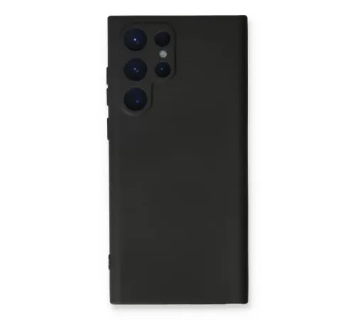Samsung Galaxy S23 Ultra Kılıf Nano içi Kadife Silikon - Siyah