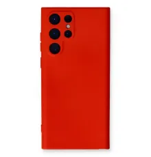 Samsung Galaxy S23 Ultra Kılıf Nano içi Kadife Silikon - Kırmızı