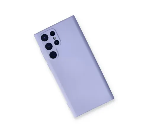Samsung Galaxy S23 Ultra Kılıf Nano içi Kadife Silikon - Lila