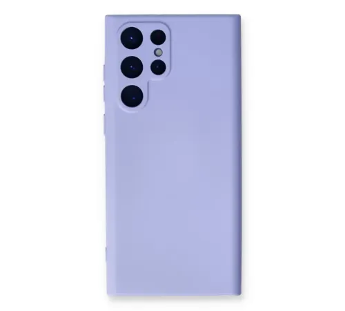 Samsung Galaxy S23 Ultra Kılıf Nano içi Kadife Silikon - Lila