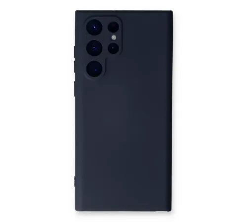 Samsung Galaxy S23 Ultra Kılıf Nano içi Kadife Silikon - Lacivert