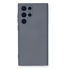 Samsung Galaxy S23 Ultra Kılıf Nano içi Kadife Silikon - Gri