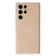 Samsung Galaxy S23 Ultra Kılıf Nano içi Kadife Silikon - Pudra