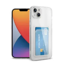Apple iPhone 13 Kılıf Kart Şeffaf Silikon - Şeffaf