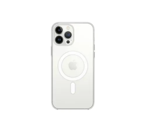 Apple iPhone 13 Pro Max Kılıf Magneticsafe Şeffaf Silikon - Şeffaf