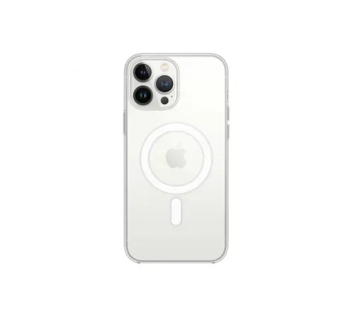 Apple iPhone 13 Pro Max Kılıf Magneticsafe Şeffaf Silikon - Şeffaf