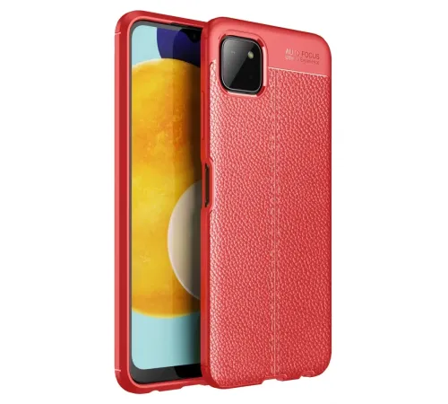 Samsung Galaxy A22 Kılıf Auto Focus Kapak - Kırmızı