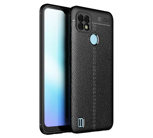 Realme C25 Kılıf Auto Focus Kapak - Siyah