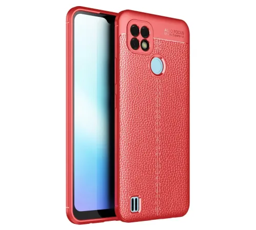Realme C25 Kılıf Auto Focus Kapak - Kırmızı