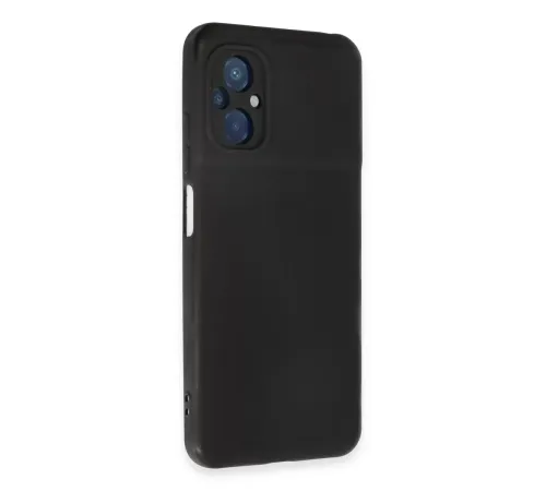 Xiaomi Poco M5 Kılıf Nano içi Kadife Silikon - Siyah