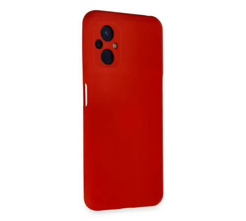 Xiaomi Poco M5 Kılıf Nano içi Kadife Silikon - Kırmızı
