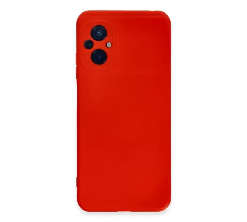 Xiaomi Poco M5 Kılıf Nano içi Kadife Silikon - Kırmızı