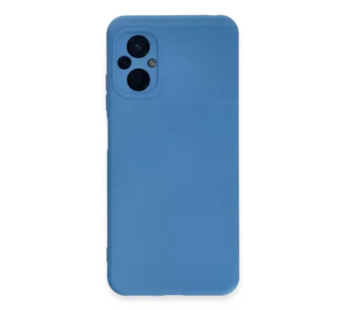 Xiaomi Poco M5 Kılıf Nano içi Kadife Silikon - Mavi