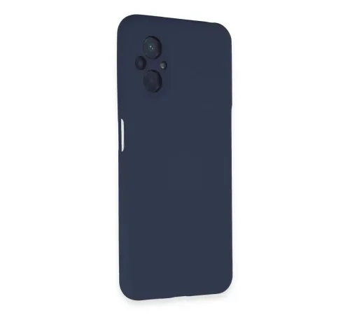 Xiaomi Poco M5 Kılıf Nano içi Kadife Silikon - Lacivert