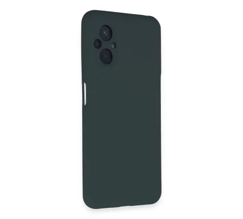 Xiaomi Poco M5 Kılıf Nano içi Kadife Silikon - Koyu Yeşil