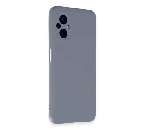 Xiaomi Poco M5 Kılıf Nano içi Kadife Silikon - Gri