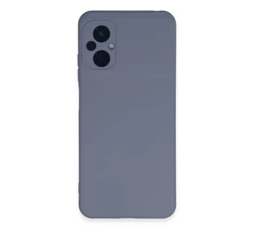 Xiaomi Poco M5 Kılıf Nano içi Kadife Silikon - Gri
