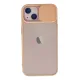 Apple iPhone 13 Kılıf Palm Buzlu Kamera Sürgülü Silikon - Pembe