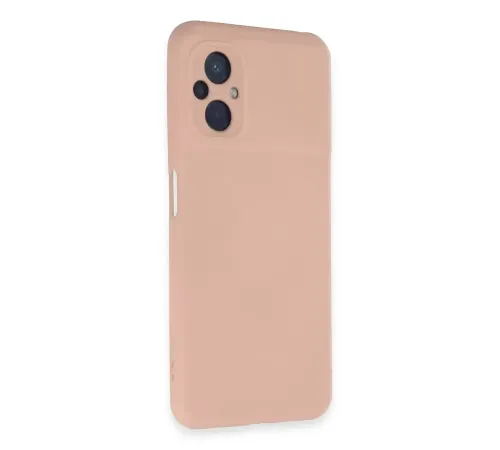 Xiaomi Poco M5 Kılıf Nano içi Kadife Silikon - Pudra
